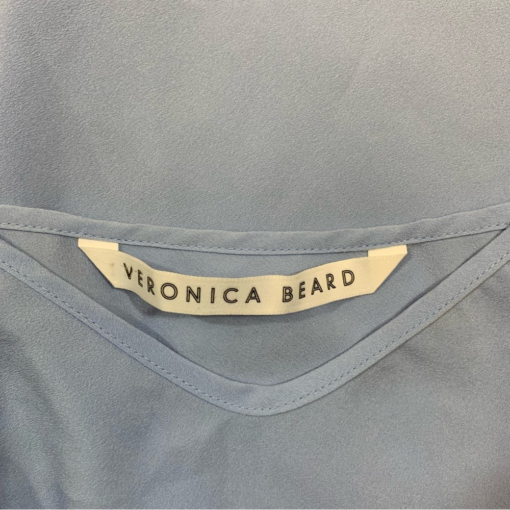 Veronica Beard Slip Solid Blue Womens Medium - image 3